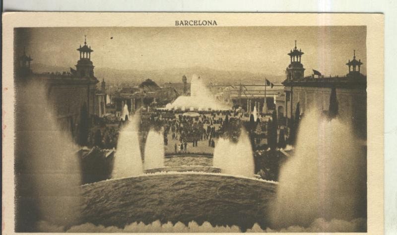 Postal 010530: Fuentes de Montjuich en Barcelona  