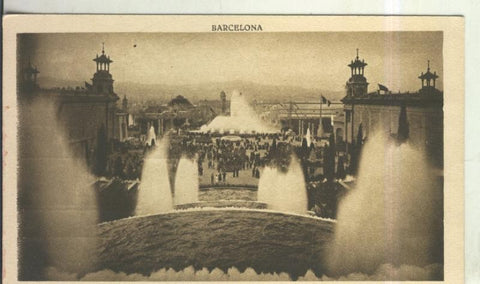 Postal 010530: Fuentes de Montjuich en Barcelona  