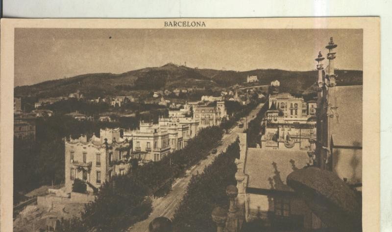 Postal 010539: Avenida del Tibidabo de  Barcelona  