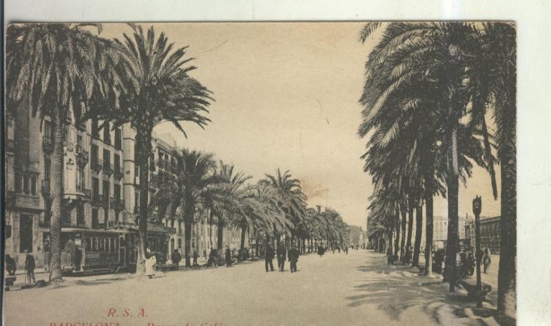 Postal 010541: Paseo de Colon de Barcelona