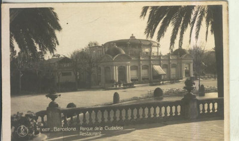 Postal 010544: Restaurante del parque de la ciudadela de Barcelona