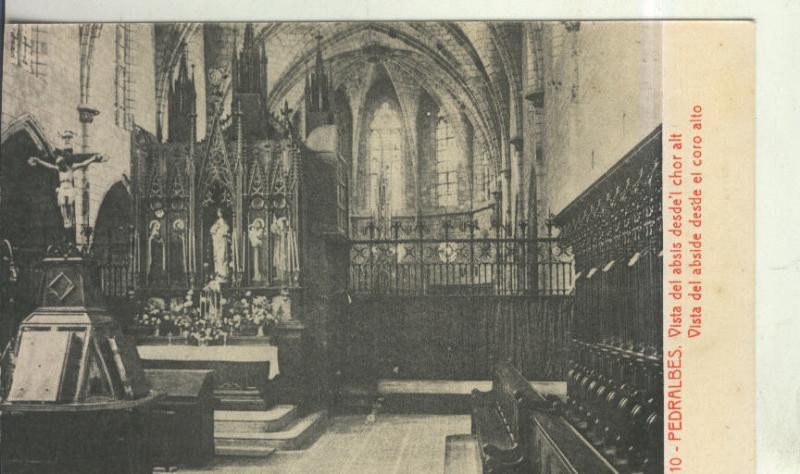 Postal 010554: Abside del monasterio de Pedralbes en Barcelona