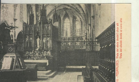 Postal 010554: Abside del monasterio de Pedralbes en Barcelona