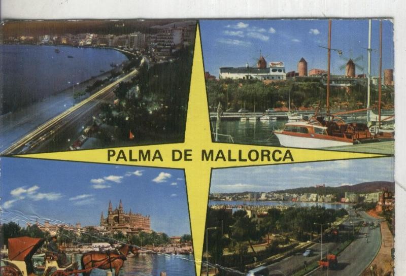 Postal 004567 : Palma Mallorca vistas ciudad