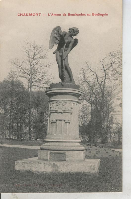 Postal 010833: L´Amour de Bouchardon au Boulingrin en Chaumont, Francia
