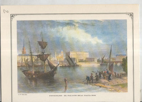 Lamina 08: Estocolmo-el Palacio Real hacia 1850