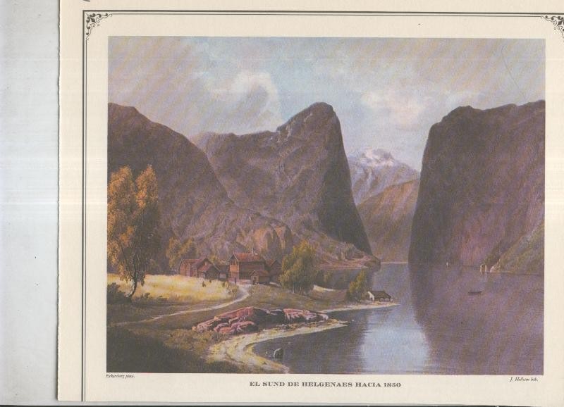 Lamina 10: El sund de Helgenaes hacia 1850