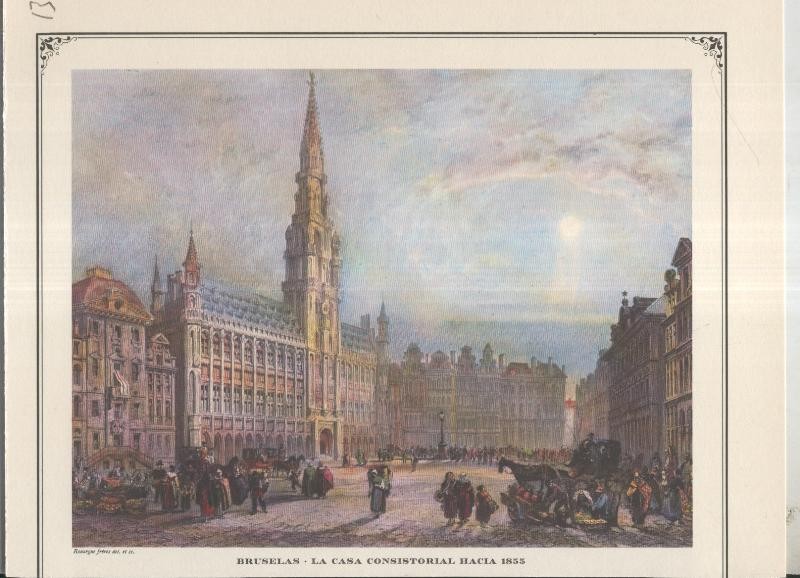 Lamina 13: Bruselas: la casa consistorial hacia 1855