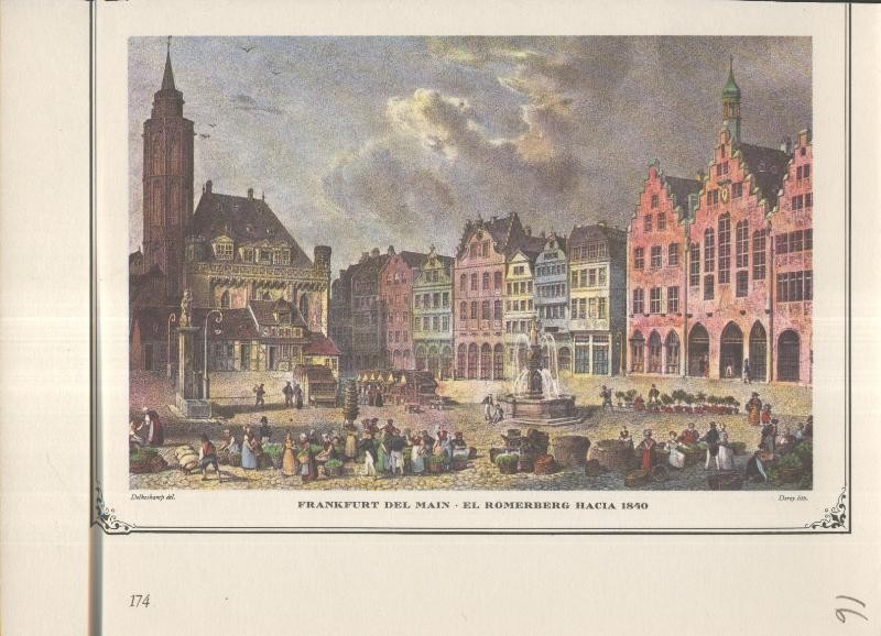 Lamina 16: Frankfurt del Main-El Romerberg hacia 1840