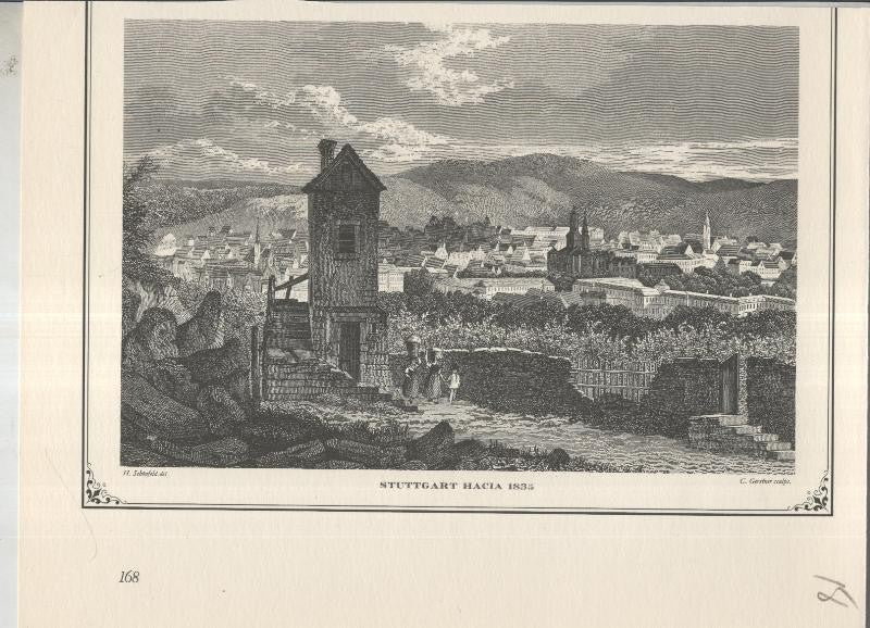 Lamina 18: Stuttgart hacia 1835