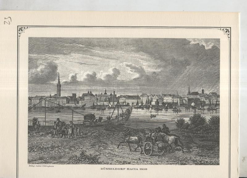Lamina 23: Dusseldorf hacia 1850
