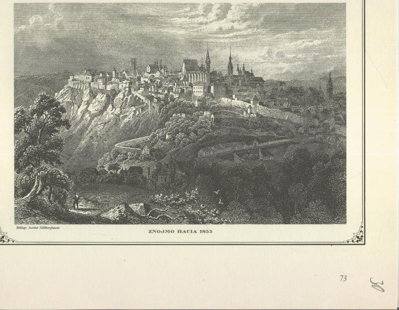 Lamina 30: Znojmo hacia 1855