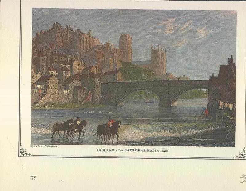 Lamina 45: Durham, la catedral hacia 1830