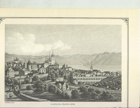 Lamina 54: Lausana hacia 1840
