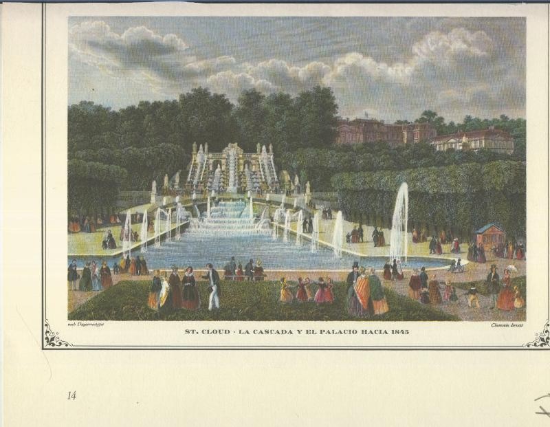 Lamina 57: St.cloud, la cascada y el palacio hacia 1845