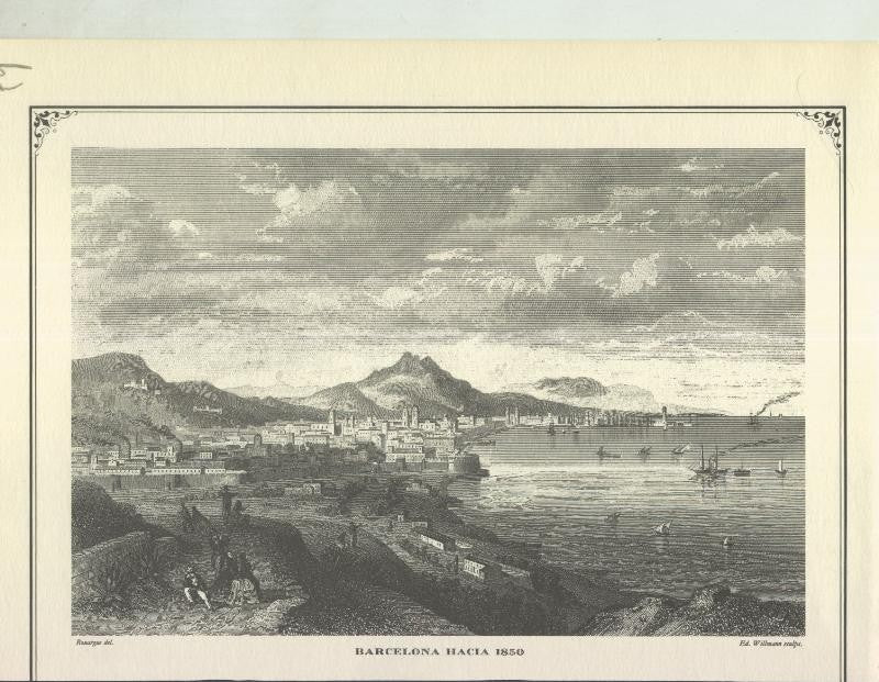 Lamina 59: Barcelona hacia 1850