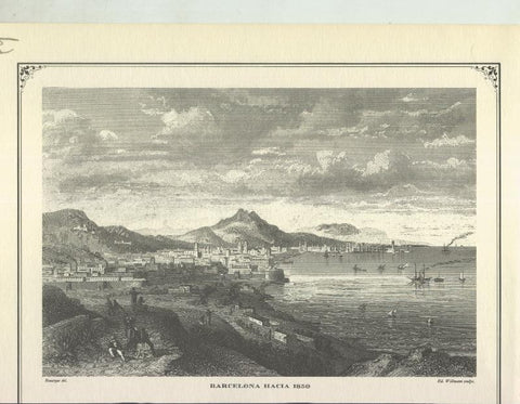 Lamina 59: Barcelona hacia 1850