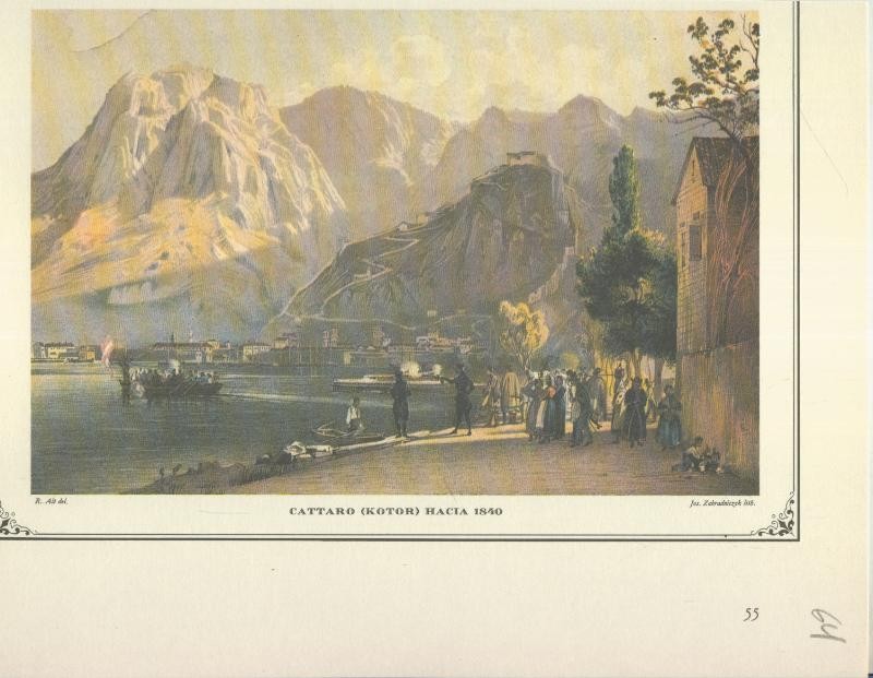 Lamina 64: Cattaro (Kotor) hacia 1840