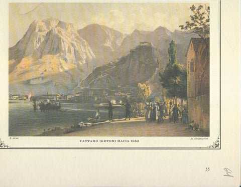 Lamina 64: Cattaro (Kotor) hacia 1840