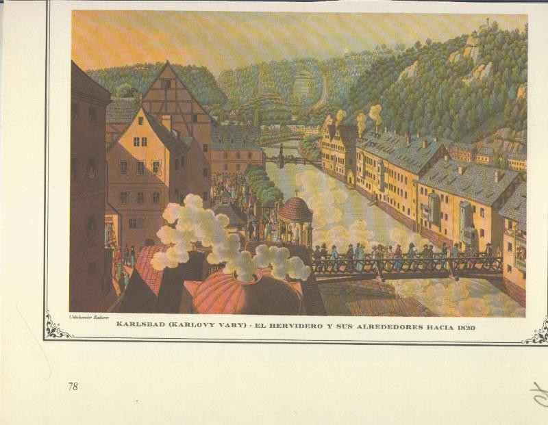 Lamina 70: Karlsbad (Karlovy Vary) El hervidero y sus alrededores hacia 1820