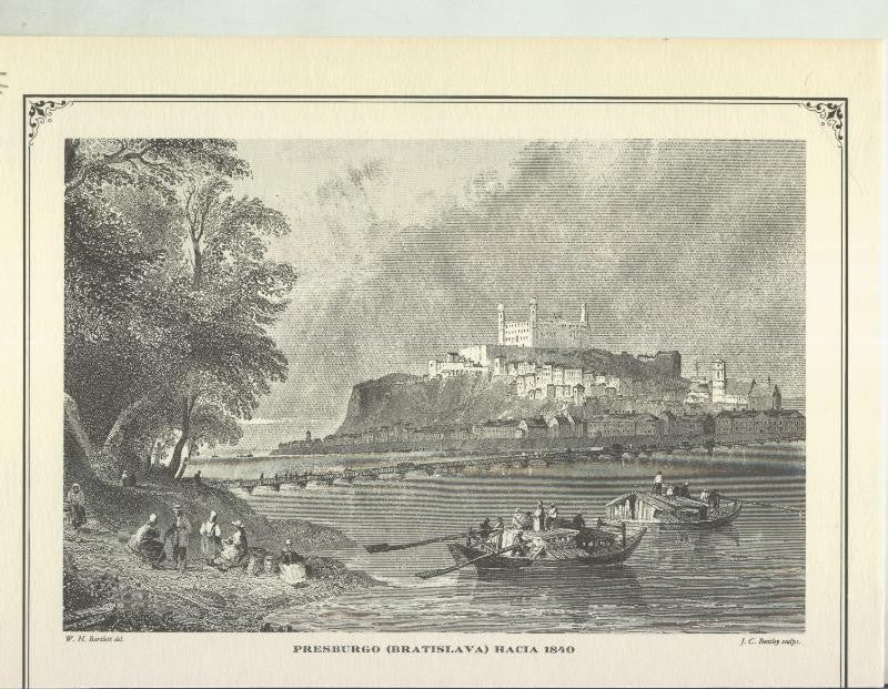 Lamina 71: Presburgo (Bratislava) hacia 1840