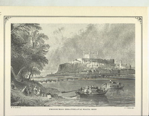Lamina 71: Presburgo (Bratislava) hacia 1840