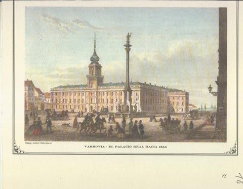 Lamina 78: Varsovia, el palacio real hacia 1855
