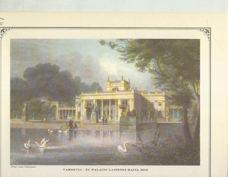 Lamina 79: Varsovia, el palacio Lazienki hacia 1850