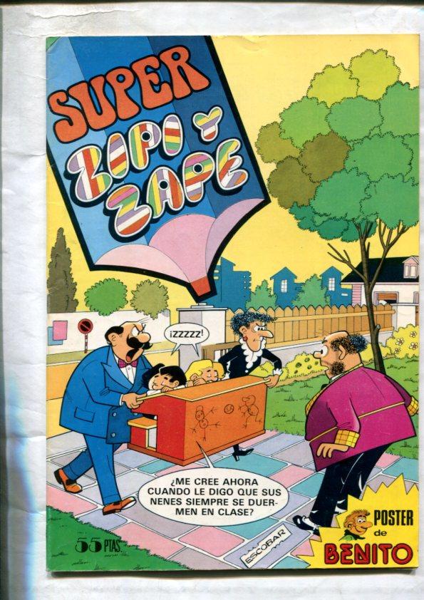 Super Zipi y Zape numero 094: Piel de Asno (Trini Tinture, 6 paginas) + poster central de Fresnos