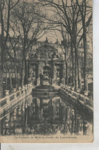 Postal 010837: La fontaine de Medicis en Jardin du Luzemburg de Paris