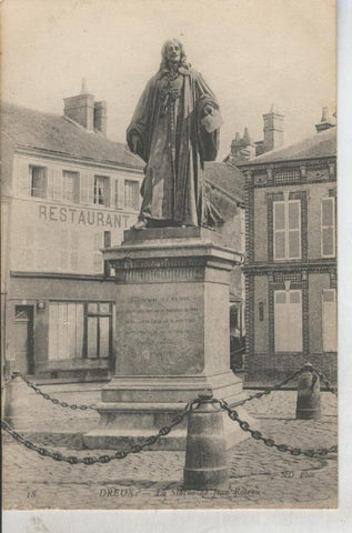 Postal 010838: Estatua de Jean Rotrou en Dreux