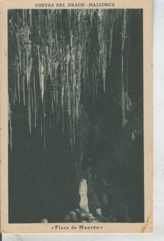 Postal 010859: Fleco de Manton en las cuevas del Drach en Mallorca