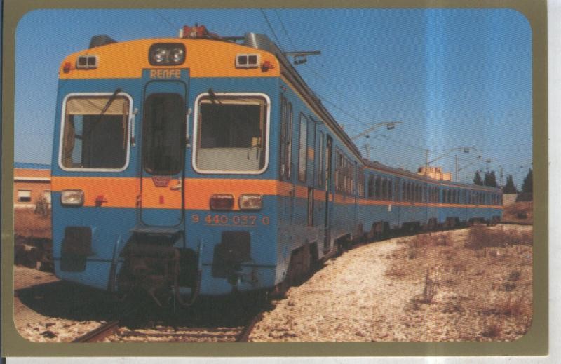 Postal 010871: Unidad electrica 440-037-0 en zaragoza,julio 1988