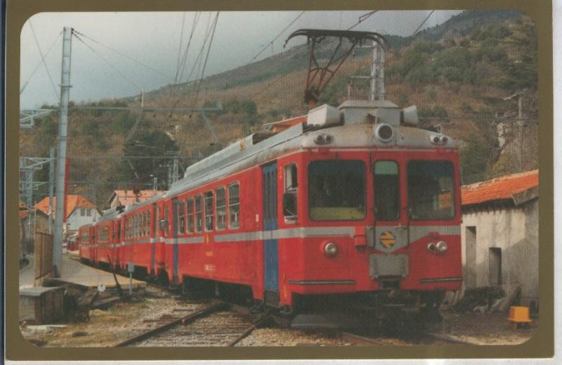 Postal 010878; Unidad electrica 442-005-5+442-006-3 en Cercedillas, Madrid 1995