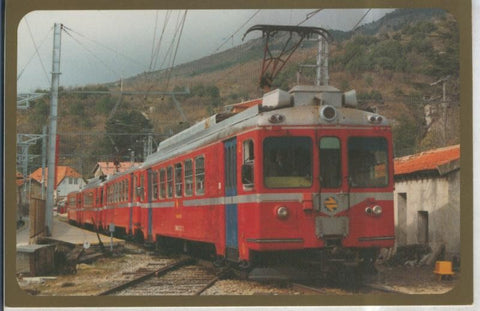 Postal 010878; Unidad electrica 442-005-5+442-006-3 en Cercedillas, Madrid 1995