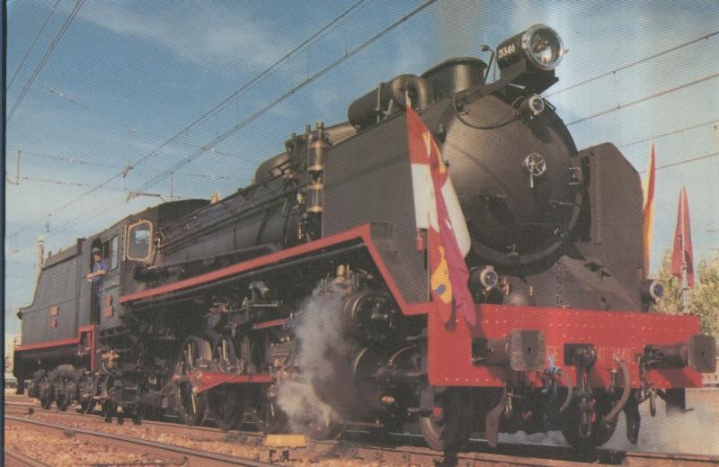Postal 010886: Locomotora de vapor 141 F/2346, Leon 1996