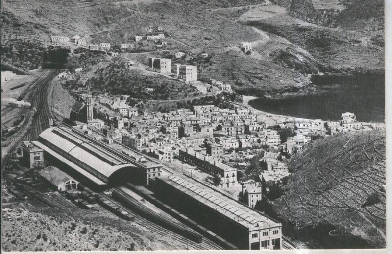 Postal 010893: Estacion de Port Bou, Gerona en 1940