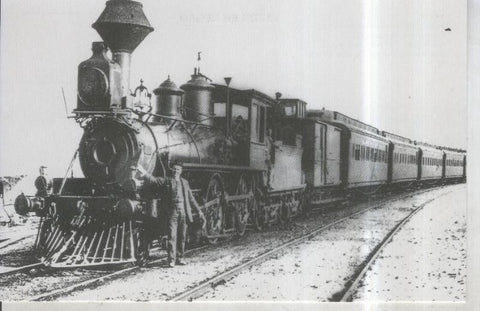 Postal 010907: Tren de viajero en la estacion de Blanes en 1900
