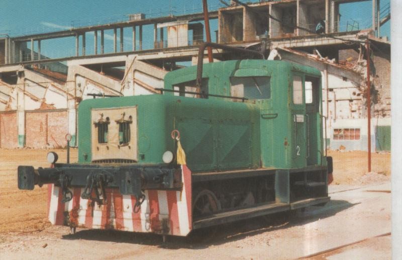 Postal 010908: Locomotora Diesel numero 2 en Blanes en 1993