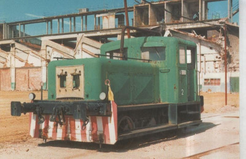Postal 010908: Locomotora Diesel numero 2 en Blanes en 1993