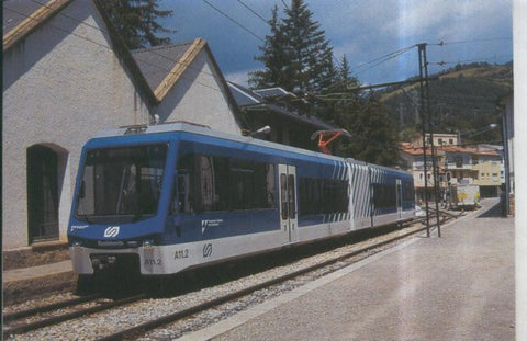 Postal 010914: Cremallera de Nuria en la estacion de Ribes Vila en 2003
