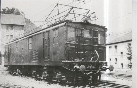 Postal 010917: Locomotora electrica Norte 6005 en Hujo hacia 1930