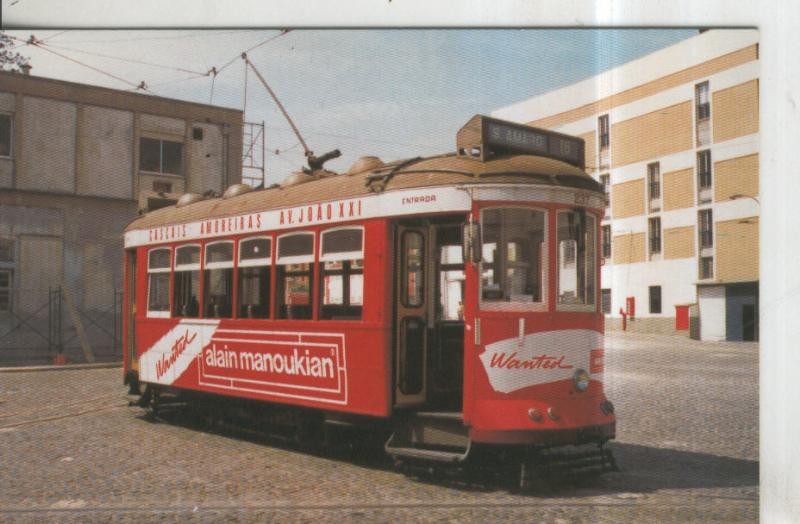 Postal 010936: Tranvias de Lisboa coche numero 237 en 1991