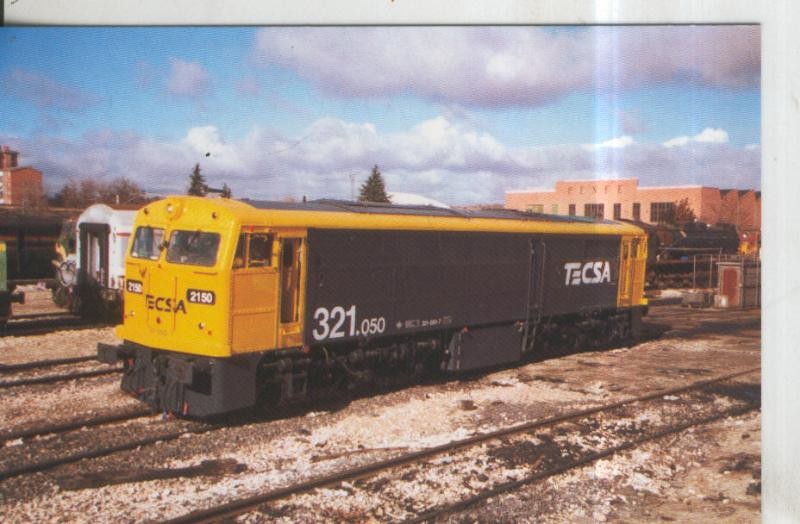 Postal 010952: Locomotora 2150 en Villaverde Bajo en 2001