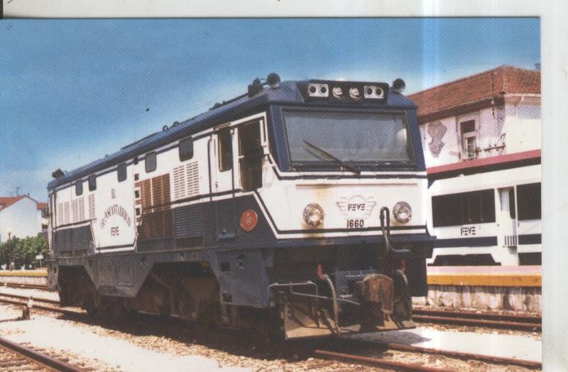 Postal 010969: Locomotora disel electrica 1660 en LLanes, Asturias en 2001