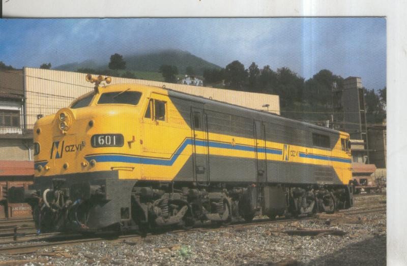 Postal 010974: Locomotora diesel electrica 1601 en Zumarraga en 1996