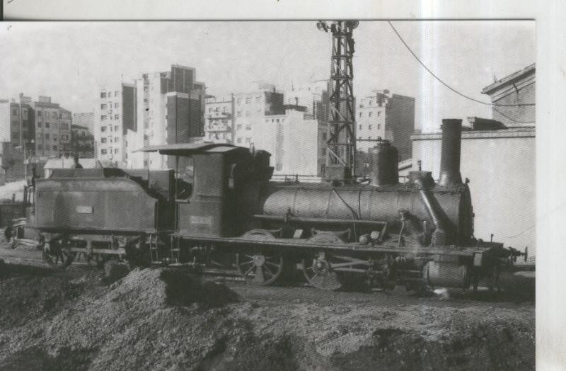 Postal 010991: Locomotora vapor 030-2134 en San Andres en 1965