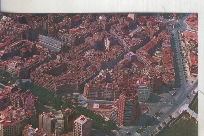 Postal 006020 : Vista aerea de plaza Canovas del Castillo en Valencia
