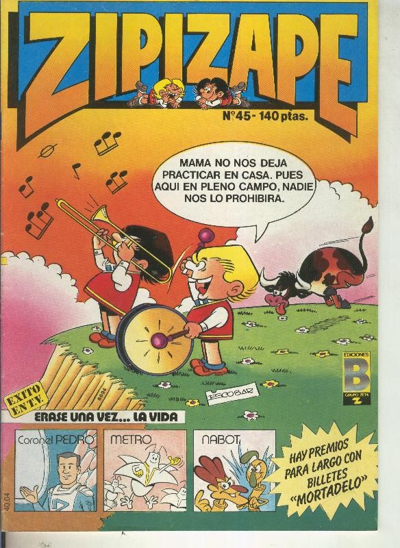 Zipi y Zape semanal numero 045: Robin Robot: Crecedor atomico (sanchis, 2 paginas)