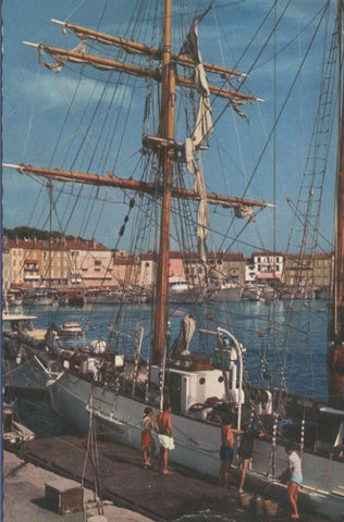 Postal 005000 : Le port des yachts en Saint Tropez